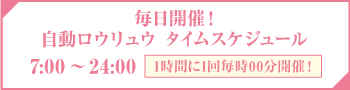 自動ロウリュウスケジュール