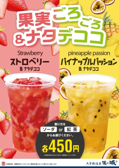 果実ごろごろ＆ナタデココ　好評発売中！